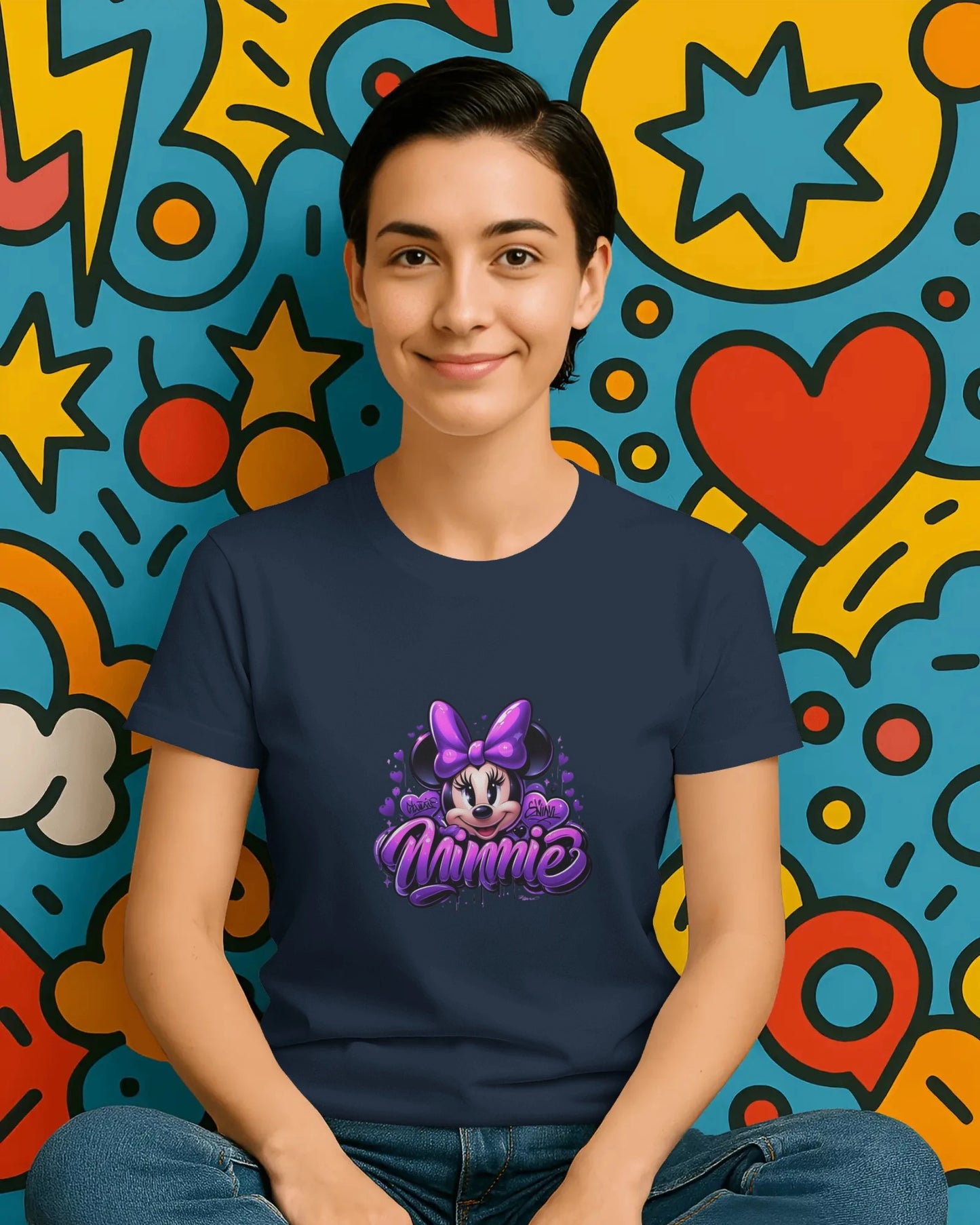 Teenage Girls Graphic T-Shirt | Cute Purple Streetwear – BhaariGear® - BhaariGear