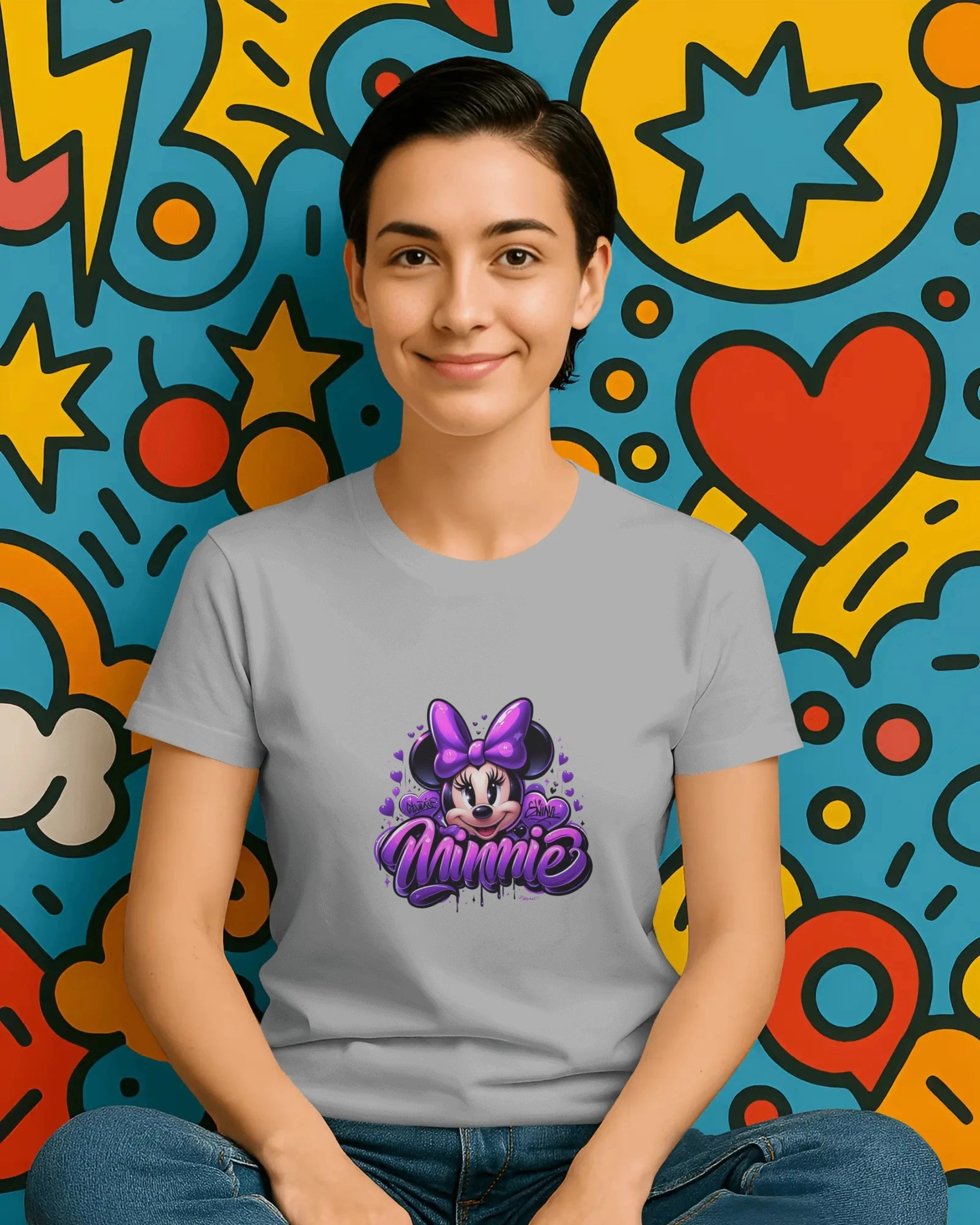 Teenage Girls Graphic T-Shirt | Cute Purple Streetwear – BhaariGear® - BhaariGear