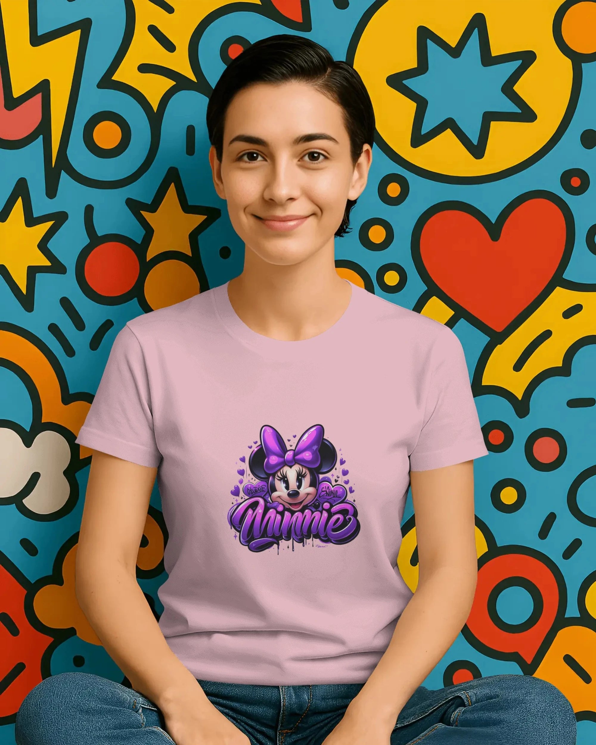 Teenage Girls Graphic T-Shirt | Cute Purple Streetwear – BhaariGear® - BhaariGear