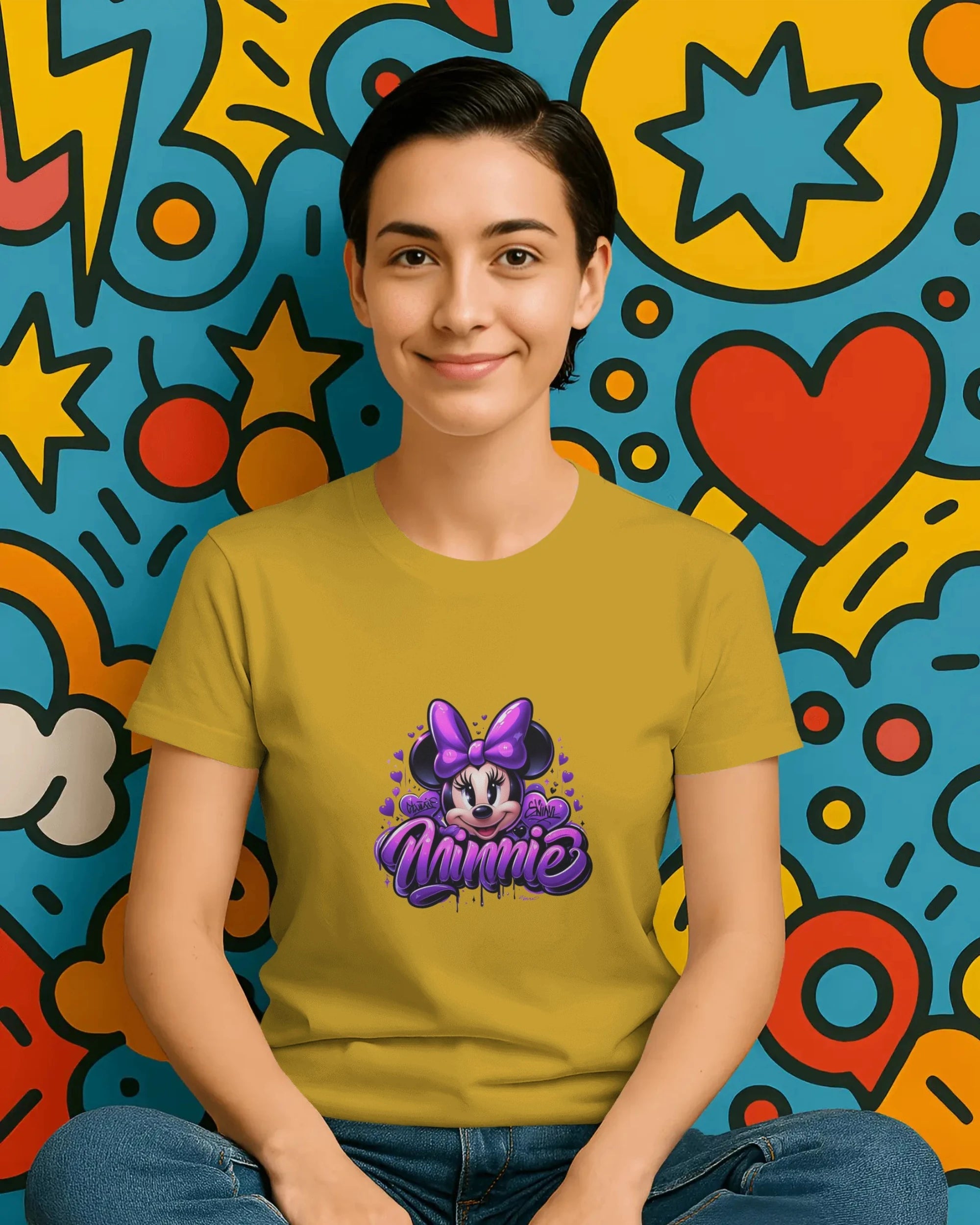 Teenage Girls Graphic T-Shirt | Cute Purple Streetwear – BhaariGear® - BhaariGear