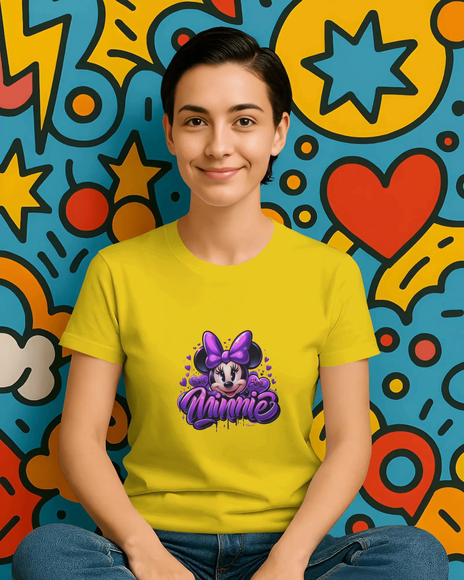 Teenage Girls Graphic T-Shirt | Cute Purple Streetwear – BhaariGear® - BhaariGear