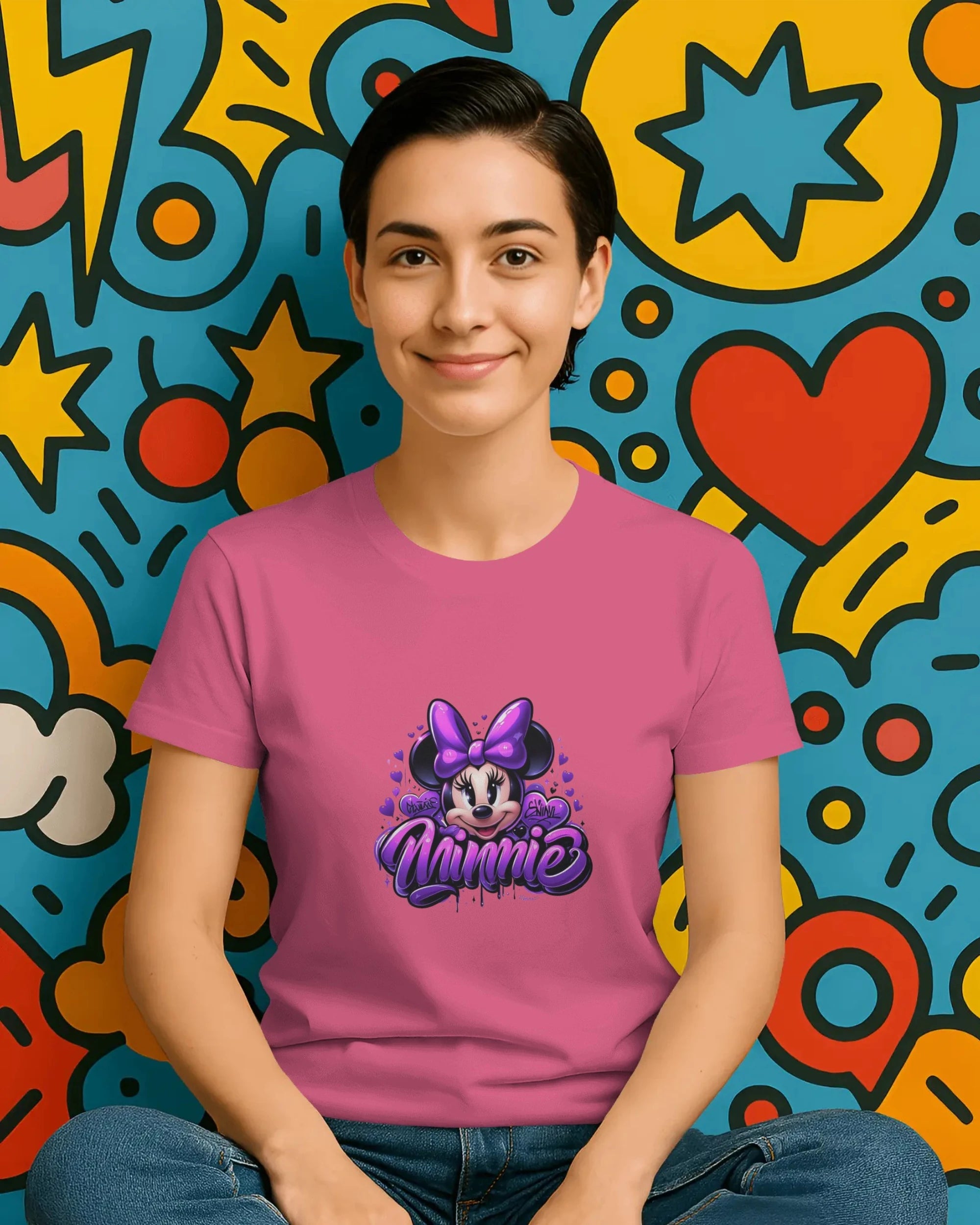 Teenage Girls Graphic T-Shirt | Cute Purple Streetwear – BhaariGear® - BhaariGear