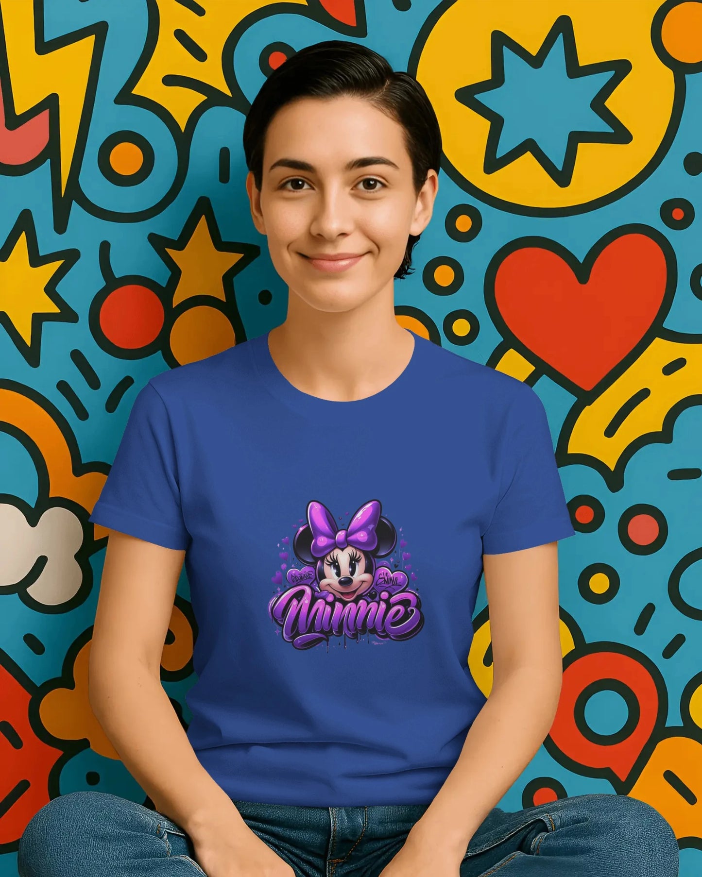 Teenage Girls Graphic T-Shirt | Cute Purple Streetwear – BhaariGear® - BhaariGear
