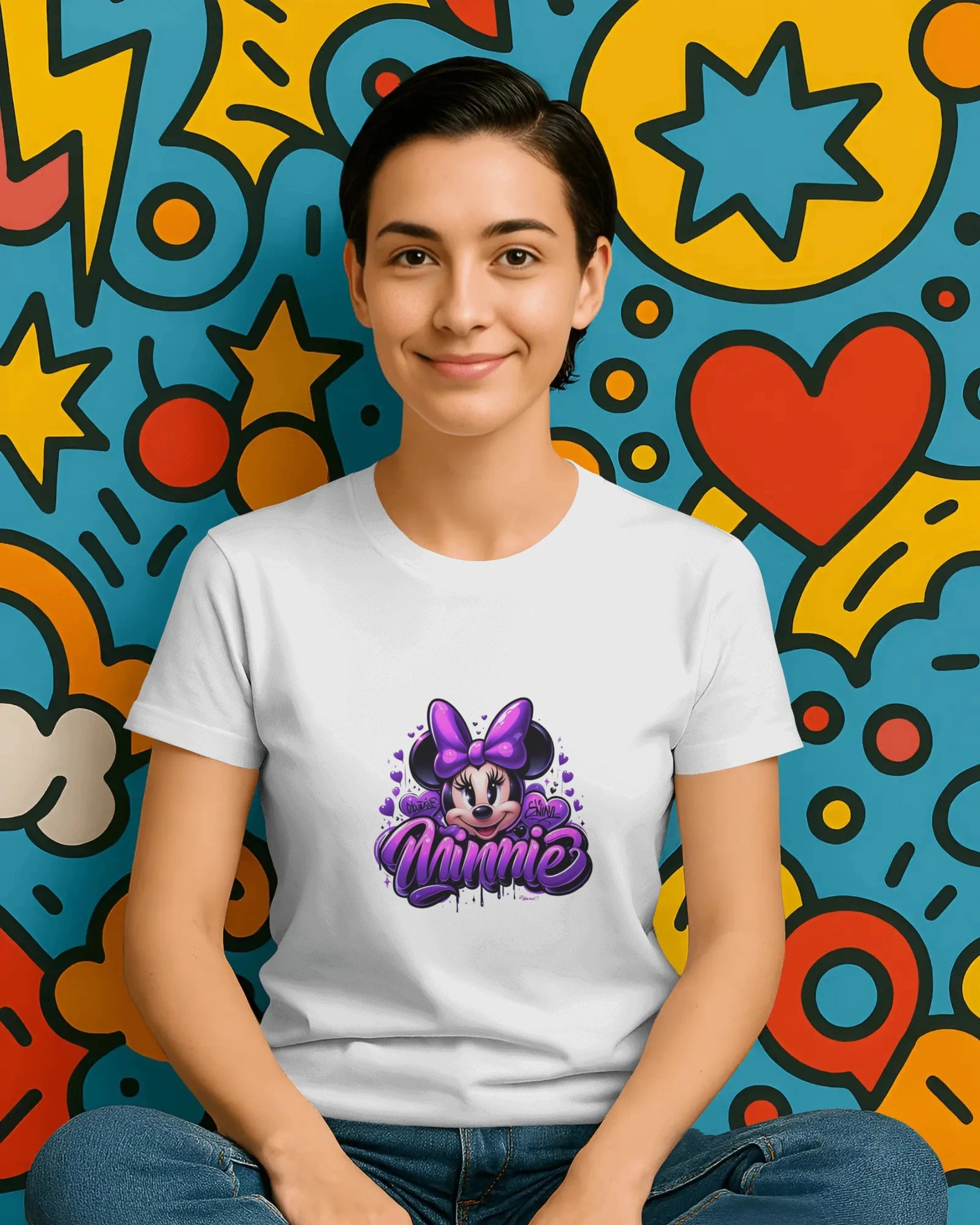 Teenage Girls Graphic T-Shirt | Cute Purple Streetwear – BhaariGear® - BhaariGear