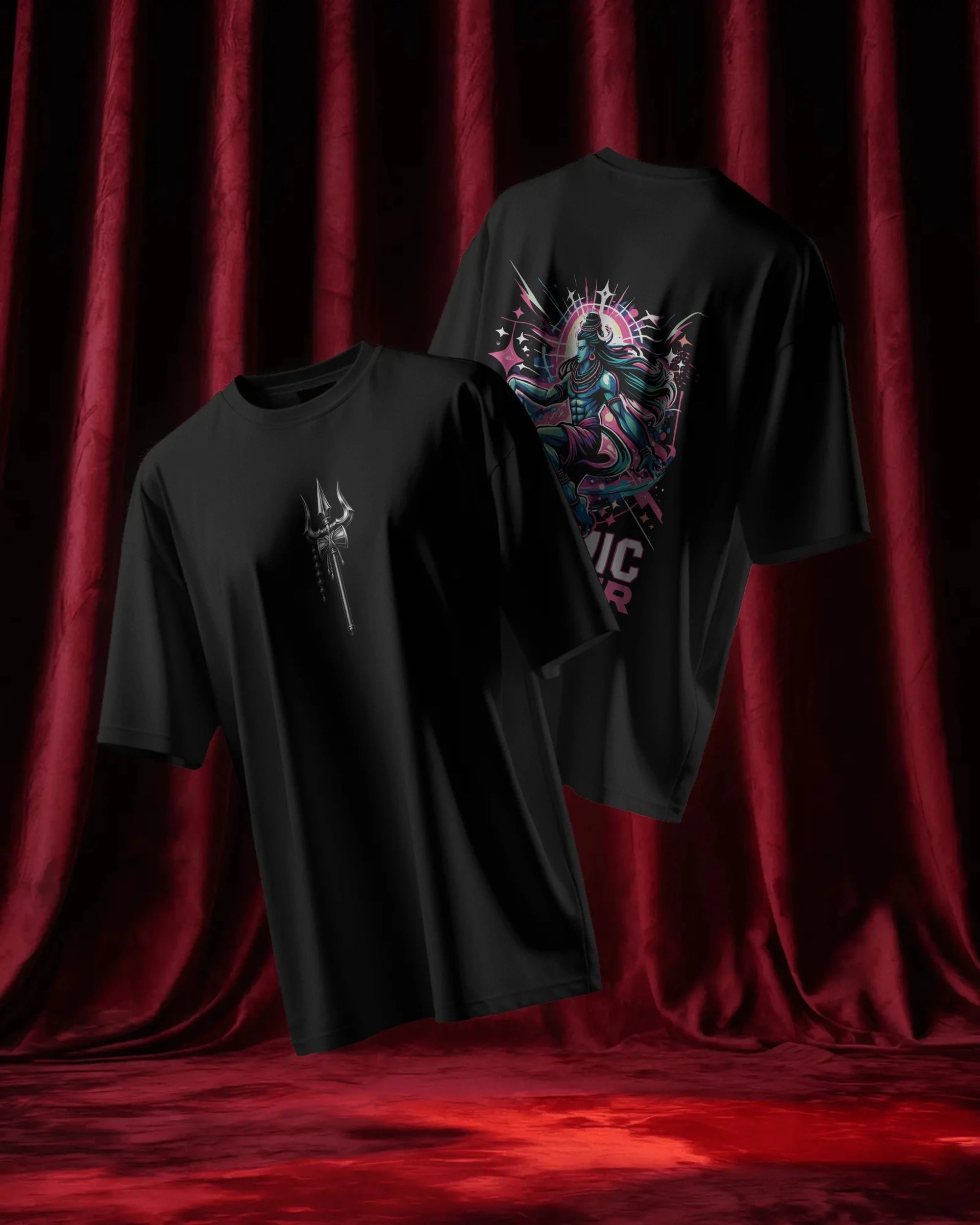 Shiva Streetwear T-Shirt – Cosmic Dancer Back | BhaariGear® - BhaariGear