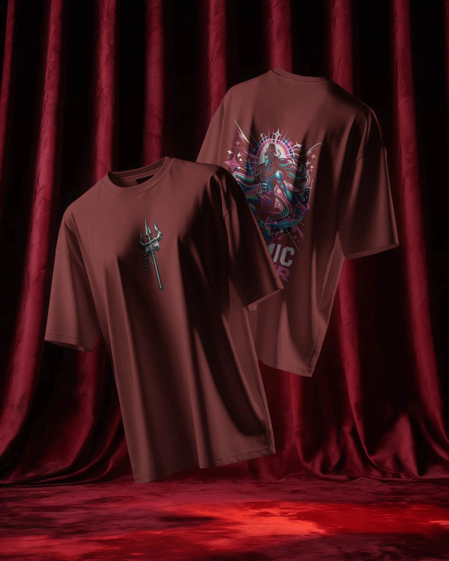 Shiva Streetwear T-Shirt – Cosmic Dancer Back | BhaariGear® - BhaariGear