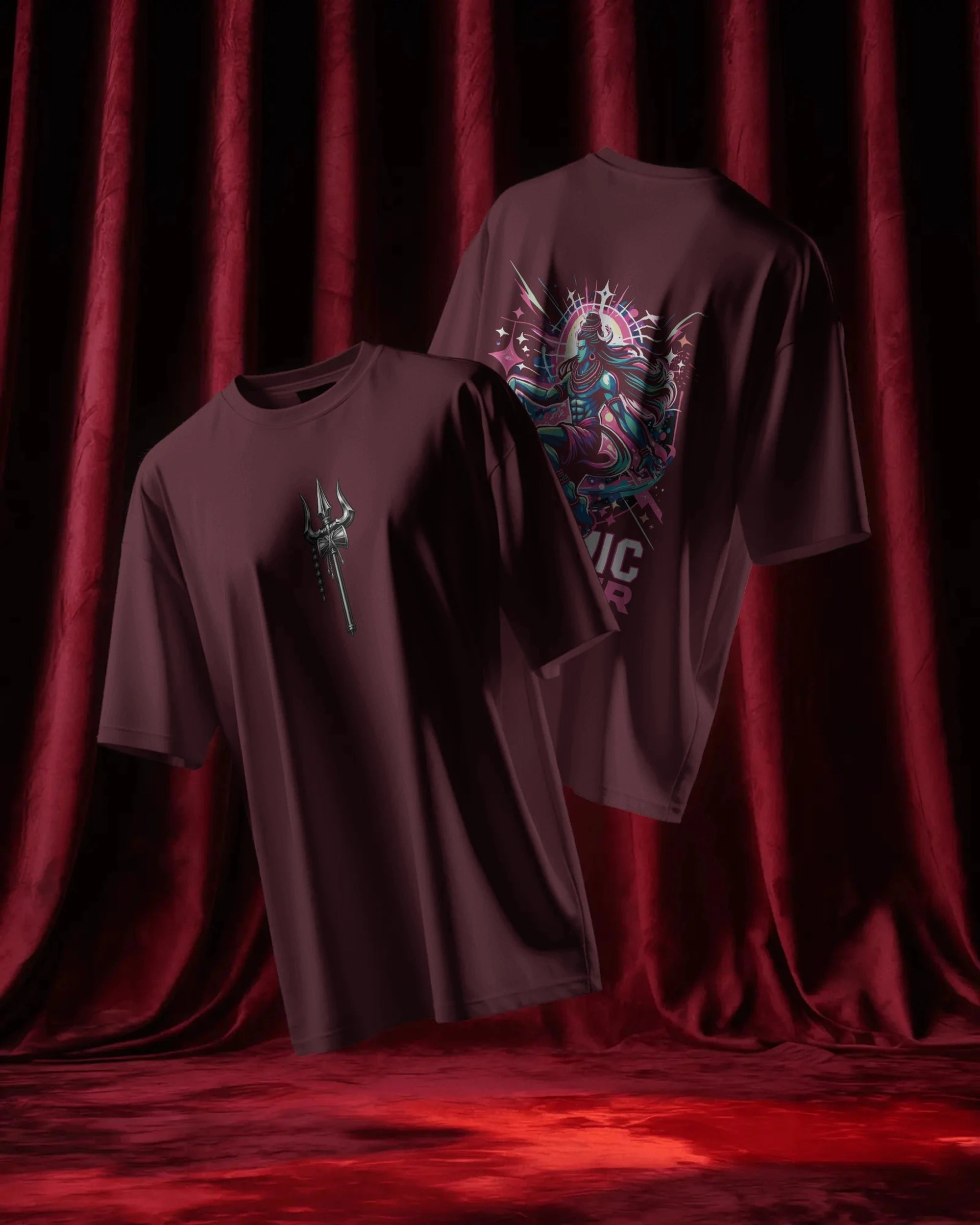 Shiva Streetwear T-Shirt – Cosmic Dancer Back | BhaariGear® - BhaariGear