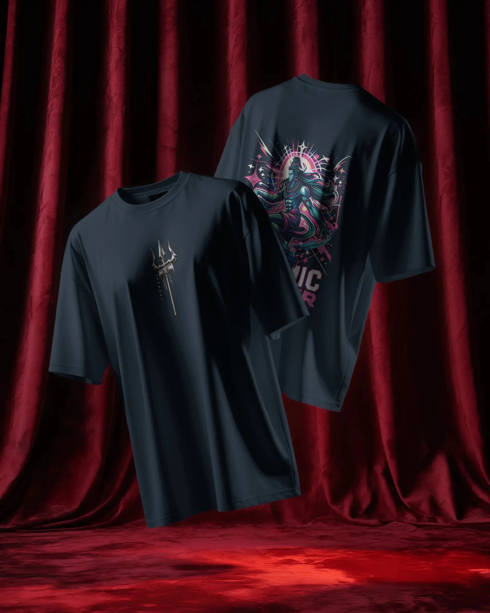 Shiva Streetwear T-Shirt – Cosmic Dancer Back | BhaariGear® - BhaariGear