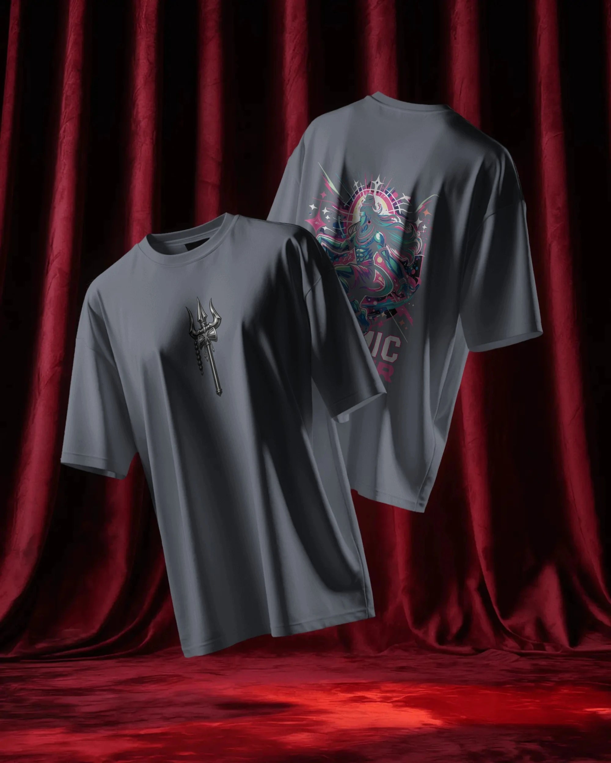 Shiva Streetwear T-Shirt – Cosmic Dancer Back | BhaariGear® - BhaariGear