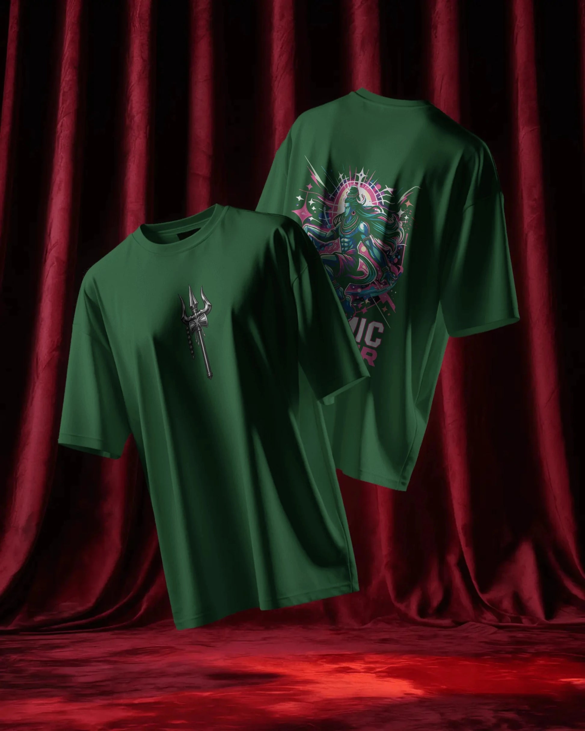 Shiva Streetwear T-Shirt – Cosmic Dancer Back | BhaariGear® - BhaariGear