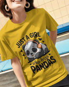 Panda T-Shirt for Girls | Just A Girl Who Loves Pandas – BhaariGear® - BhaariGear