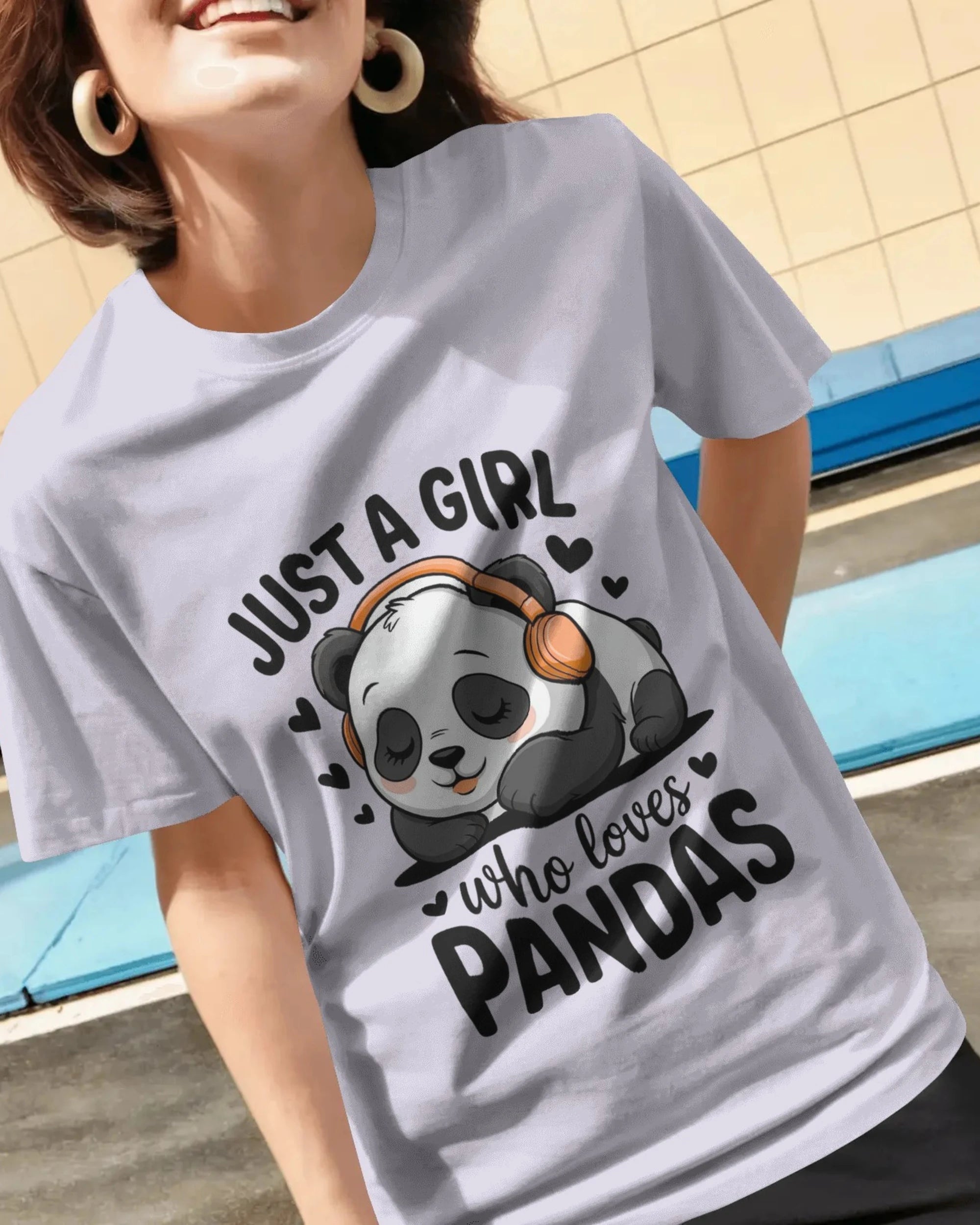 Panda T-Shirt for Girls | Just A Girl Who Loves Pandas – BhaariGear® - BhaariGear
