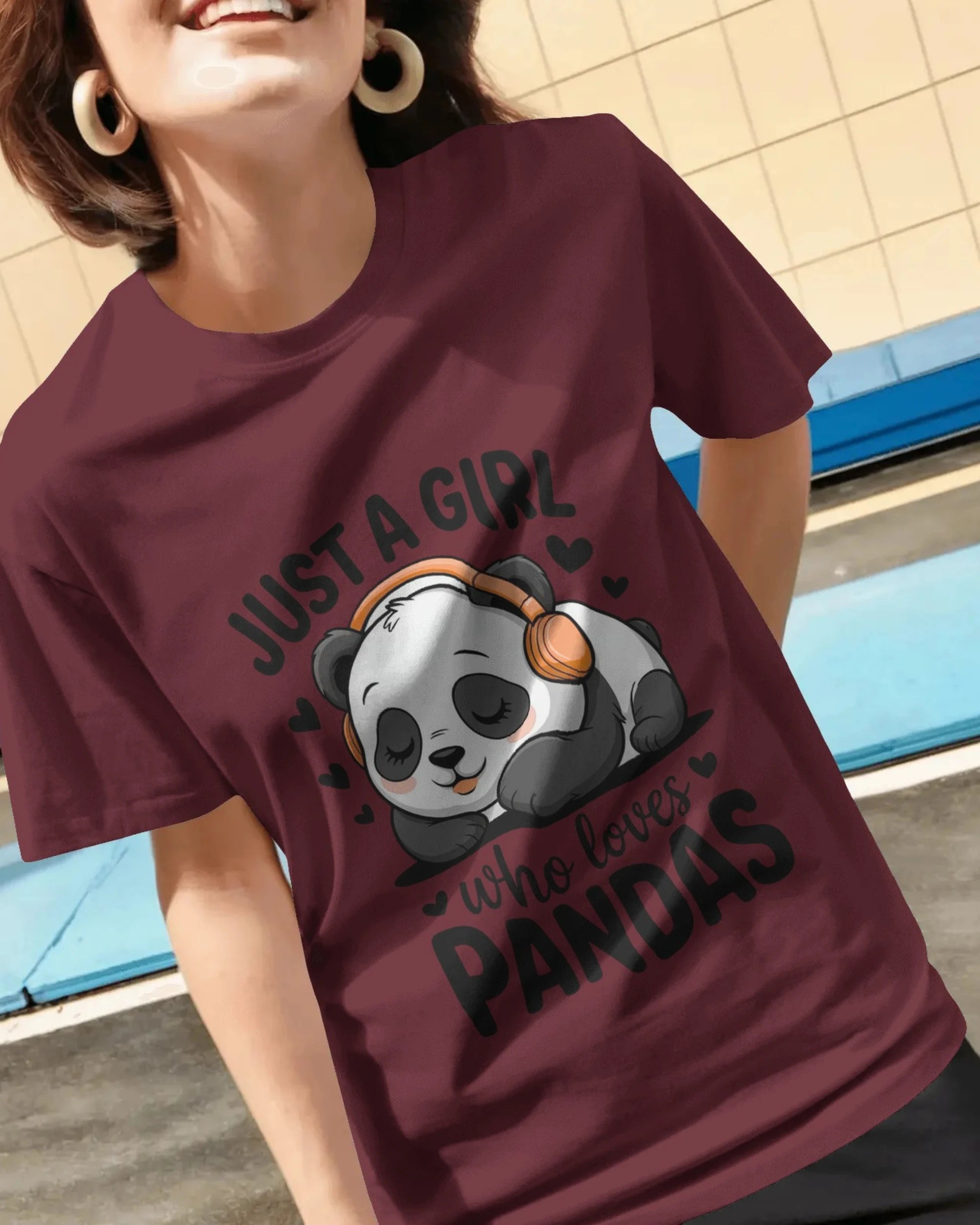 Panda T-Shirt for Girls | Just A Girl Who Loves Pandas – BhaariGear® - BhaariGear