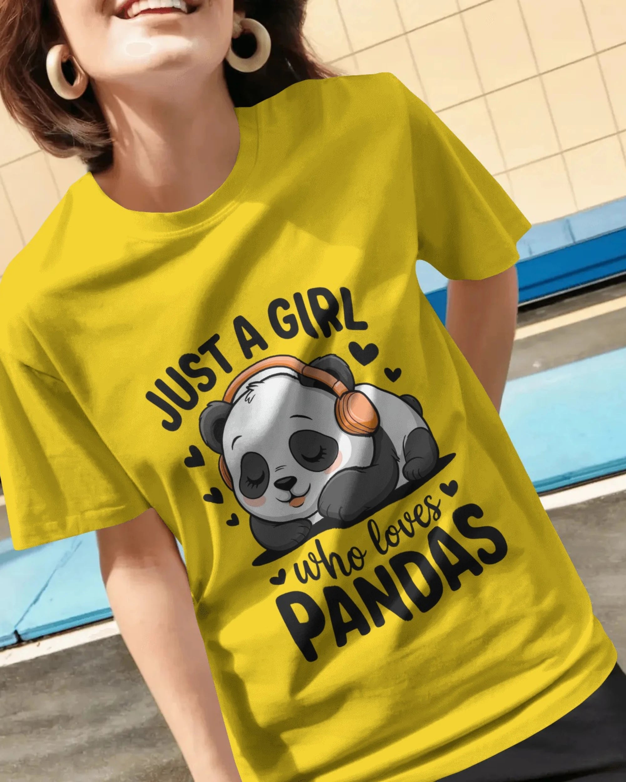Panda T-Shirt for Girls | Just A Girl Who Loves Pandas – BhaariGear® - BhaariGear
