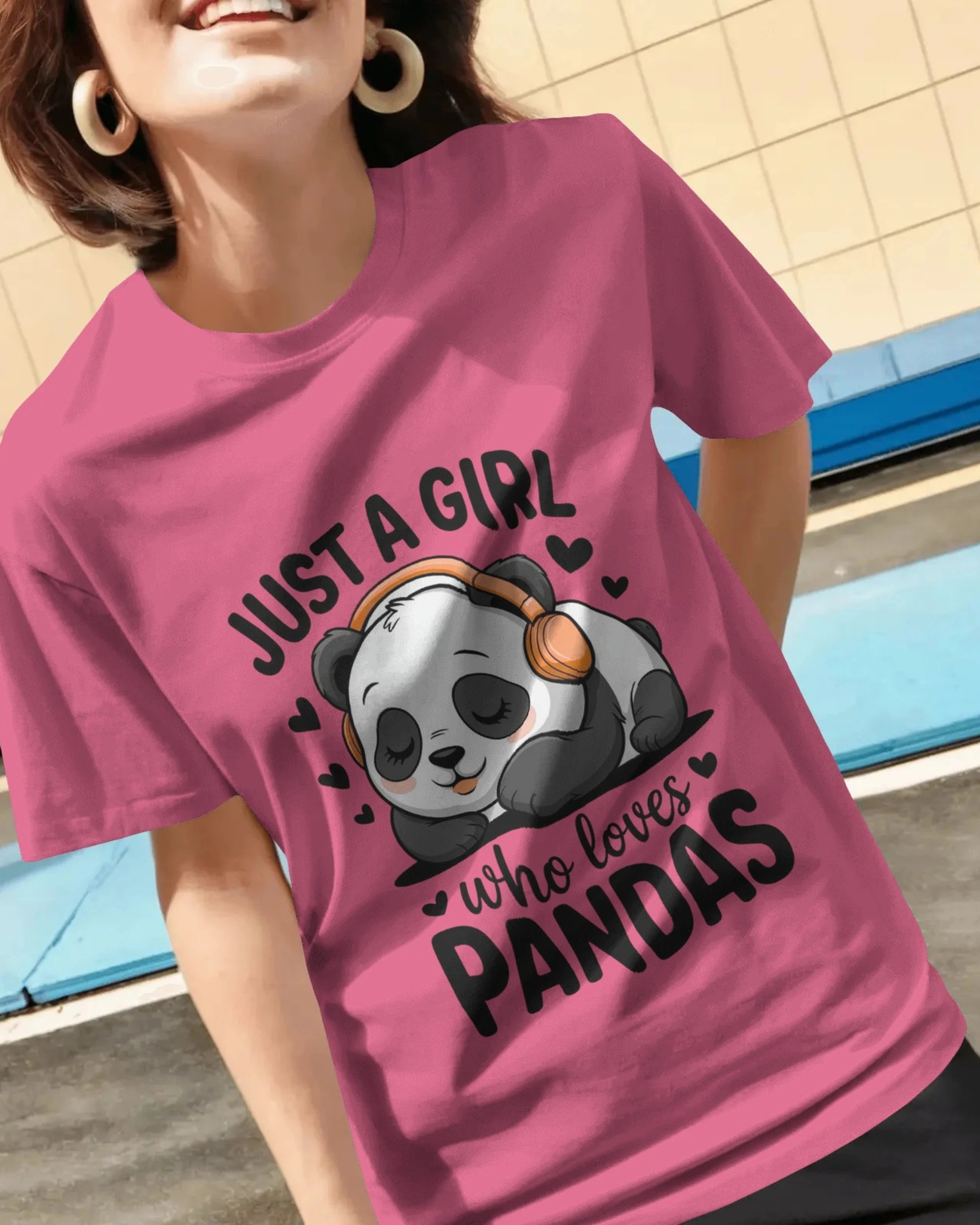 Panda T-Shirt for Girls | Just A Girl Who Loves Pandas – BhaariGear® - BhaariGear