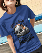 Panda T-Shirt for Girls | Just A Girl Who Loves Pandas – BhaariGear® - BhaariGear