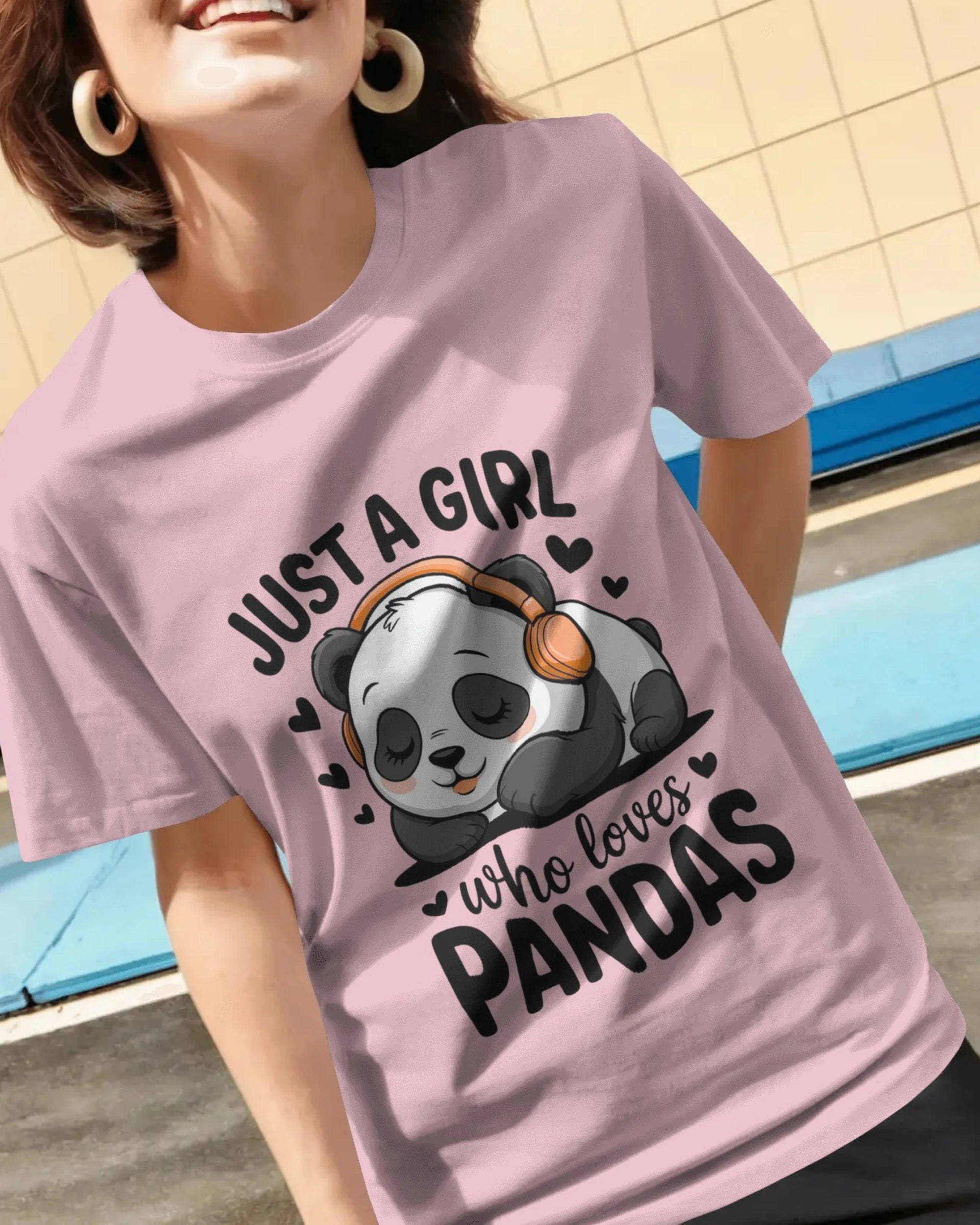 Panda T-Shirt for Girls | Just A Girl Who Loves Pandas – BhaariGear® - BhaariGear